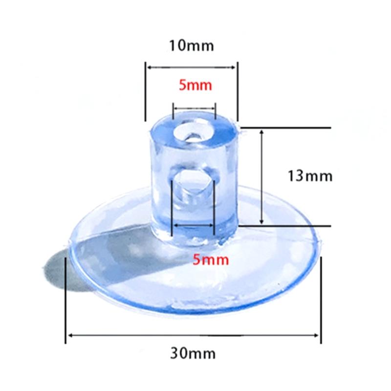 10er Pack Klare Saugnäpfe für Katzen Hängemattenbett Hunde Spielzeug Befestigungsrohr Schnallen Schwerlast