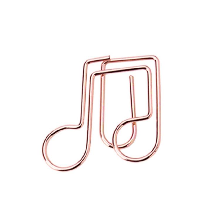 50Pcs Mini Paper Clip Music Note Shaped Paper Clip Home Office Note Paper Clips