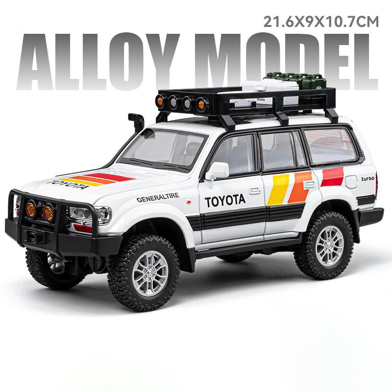 1:24 Toyota Land Cruiser LC80 FJ LC250 Tacoma Tundra Off Road SUV Alloy Metal Diecast Model Car Home Trendy Ornaments Collection