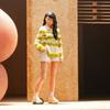 Realistic Striped Girl Figure Model for Architectural Displays Dioramas Props 1:64 Scale Hand Painted Miniature Figure