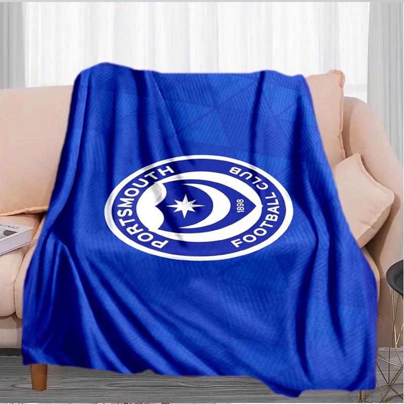 Ports Fc Crest Printed Throws Blanket Soft Flannel Blankets for Couch Bed Gifts for Men Women Picnic Blanket Christmas Gifts