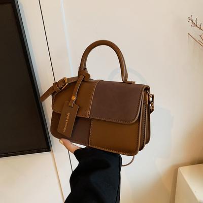 Premium Spleiß Handheld Kleine Quadratische Tasche Damen Einfache Und Vielseitige Schultertasche Modische Und Stilvolle Umhängetasche