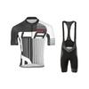 Mens Quick-Dry Cycling Jersey Bib Shorts Set Breathable Outdoor Road Bike Apparel