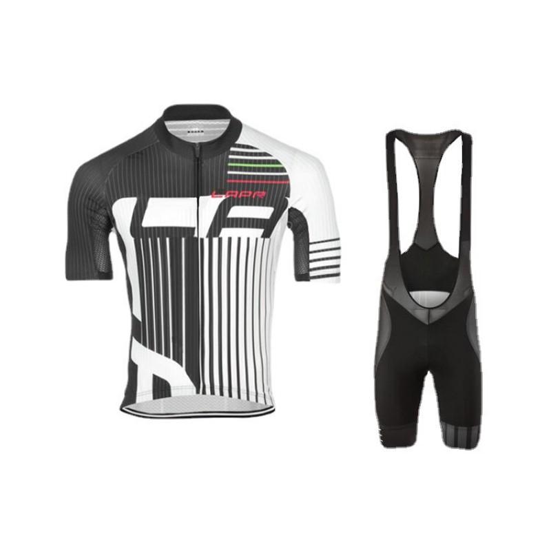 Mens Quick-Dry Cycling Jersey Bib Shorts Set Breathable Outdoor Road Bike Apparel