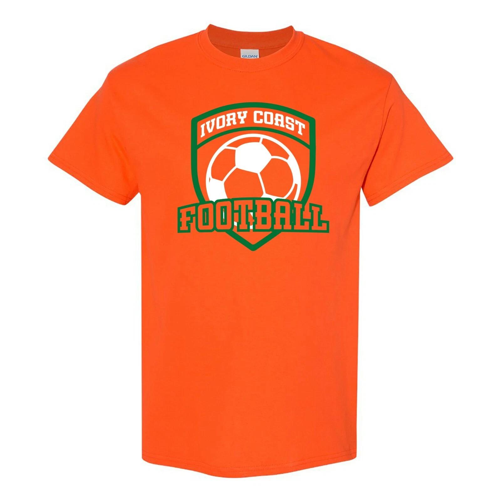 

Ivory Coast Football - Soccer Sports Competition T Shirt - Orange 3XL