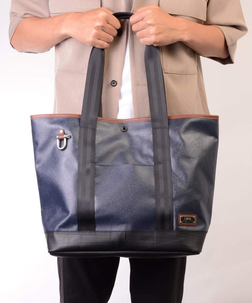 Morino Canvas X SEAL Urban Tote Bag Waterproof Durable 3WAY Tote Made from Canvas Adopted by the Japan Maritime Force Made In Japan Men's Self-Defense