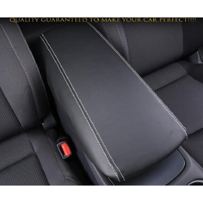 For Toyota Venza 2021-2024 Black Leather Central Console Armrest Box Cover Trim