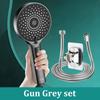 Booster Handheld Rain Shower Head Powerful Spray Anti-Clog Nozzle Adjustable Bathroom Shower Head for Low Water Pressure Home