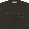 Fear Of God Essentials T-Shirt SS23 Kids Off Black Letter Print Short Sleeve Light Black Kids Tops FOG-SS23-172