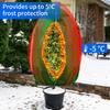 Plant Cold Proof Cover Zippered Freeze Protection Bag with Drawstring Potted Plants Winter Frost Blanket