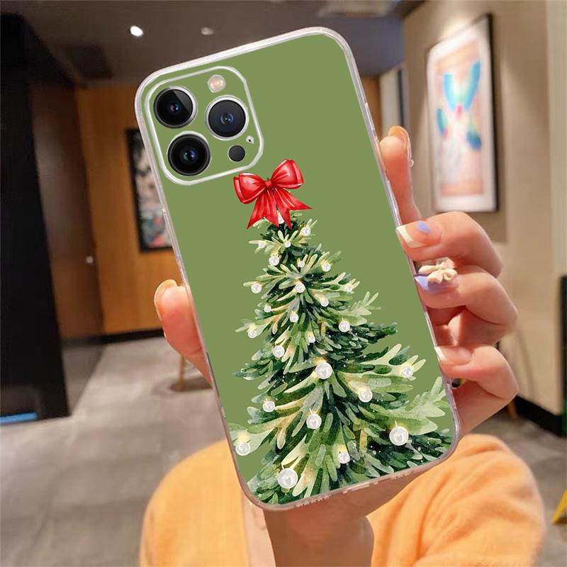 Phone Case For iphone 17 Pro Max 17 Air 16 15 14 13 Pro Max 15 16 Pro 15Plus Christmas Tree