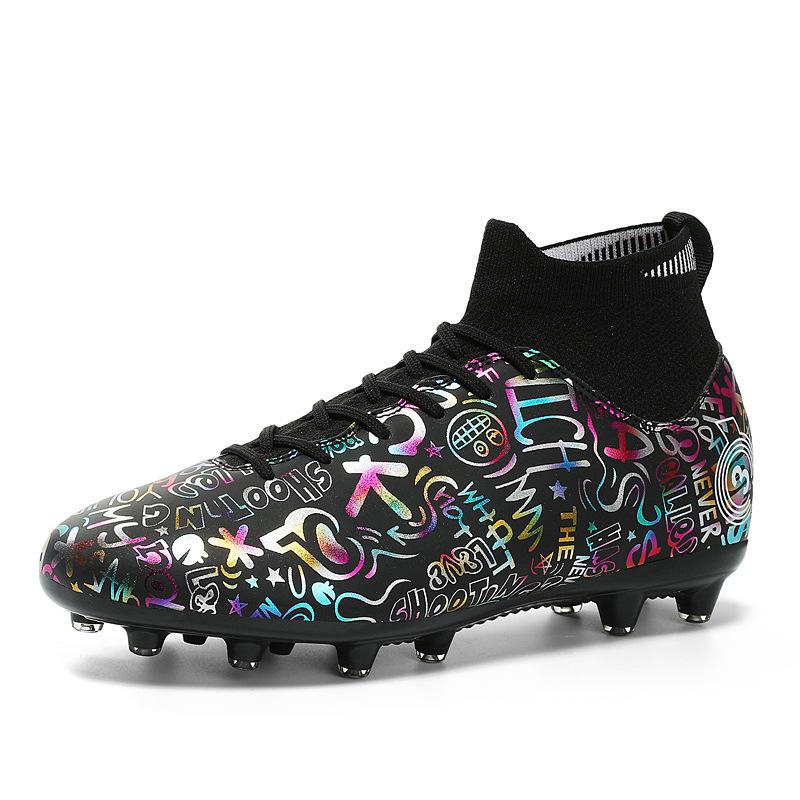 New foreign trade youth men's training football shoes large size AG long nails TF broken nails outdoor lawn sports shoes