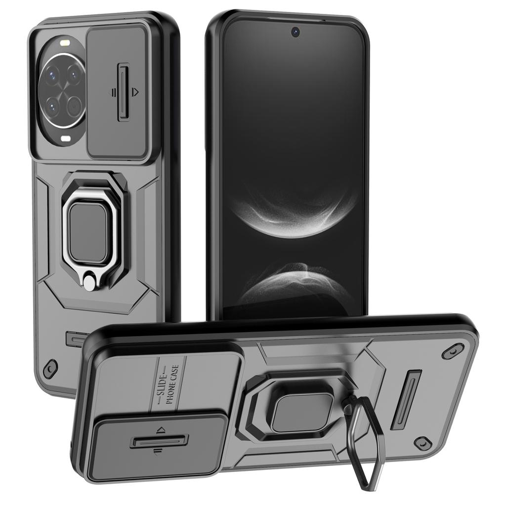 For Huawei nova 14 5G Case PC+TPU Kickstand Phone Protector with Lens Cover