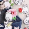 Embroidery Animal Patch Sticker Cat Combination Clothing Accessories Shoe Hat Bag Accessories Embroidery Cloth Sticker
