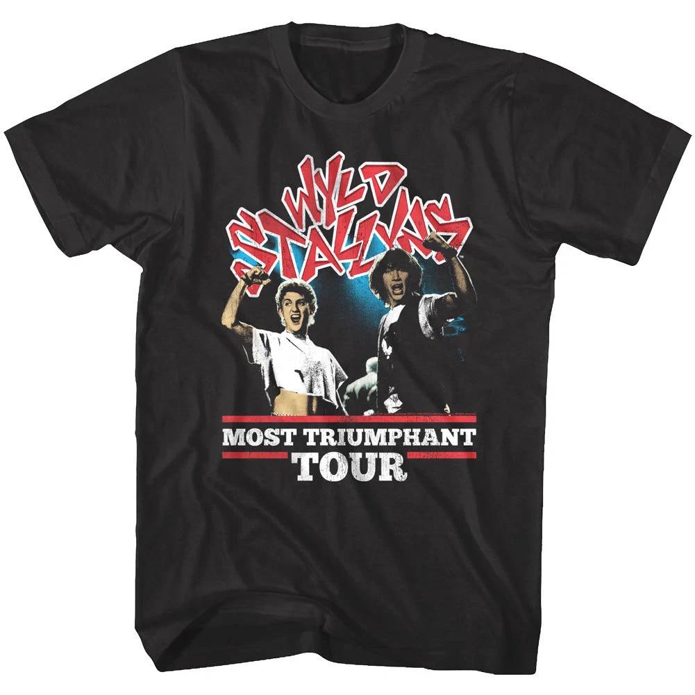 Bill & Ted Wyld Stallyns Most Triumphant Tour Mens T Shirt Excellent Adventure S