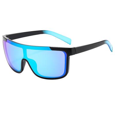 New Luxury Gradient Color Sports Sunglasses for Women Men UV400 Wrap Around One Piece Hiking Glasses Large Frame