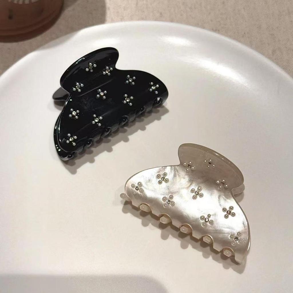 6.5m Long Diamond Setting Claw Hair Clips for Girls and Women Tie Up Hair Accessories Korean Hair Accessory