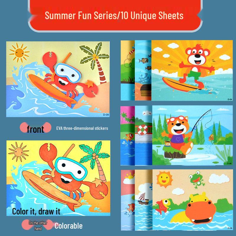 

Детский набор для творчества 3D EVA наклеек: Креативные материалы ручной работы для детского сада