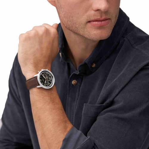 Fossil Neutra Watch FS6024 Men's Brown, Officially Imported