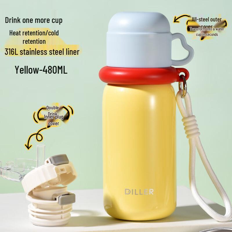 Kids  Stainless Steel Straw Thermos