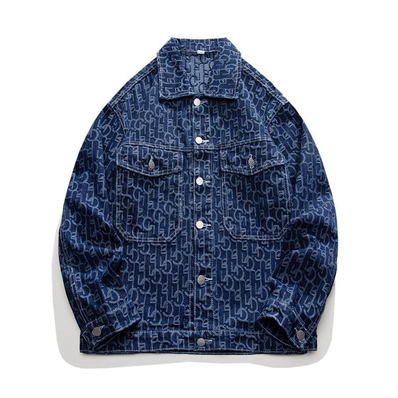 

Мужская джинсовая куртка в корейском стиле - весна/осень A8282 L