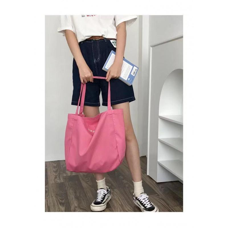 

Японская и корейская холщовая сумка через плечо цвета конфет маас, студенческая сумка, простая экологичная сумка для покупок