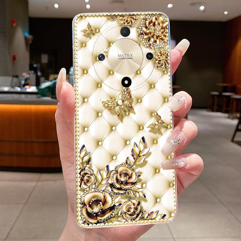 Casing For Honor X9b X9a Magic 6 5 Lite 5G Luxury Dragon Cute Cool Boys Girls Transparent Soft silicone Back Cover Phone Case