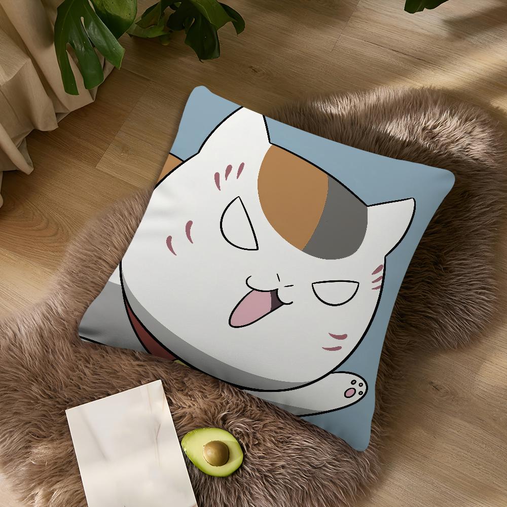 cushion cover Pillowcase NNyanko DoubleSided sensei cute Printing kawaii Sofa Cushion Bedroom anime Bedside cat PillowCover