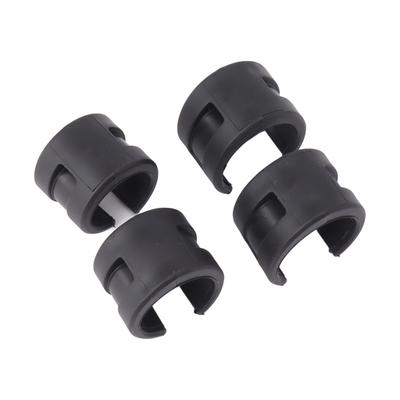 4Pcs Bike Chainstay Protector Bicycle Frame Protector Guard Pad Collision Rubber Protection Ring Guard Protector for Road Bike Black