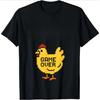 Summer Round Neck Funny Chicken Pattern T-shirts Fashionable Casual Pure Cotton Short Sleeved Men's T-shirts