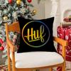 Skateboard Aesthetic Design HHUF Pillow Case Silky Short Plush With Invisible Zipper Dustproof Sofa Cushion Cover