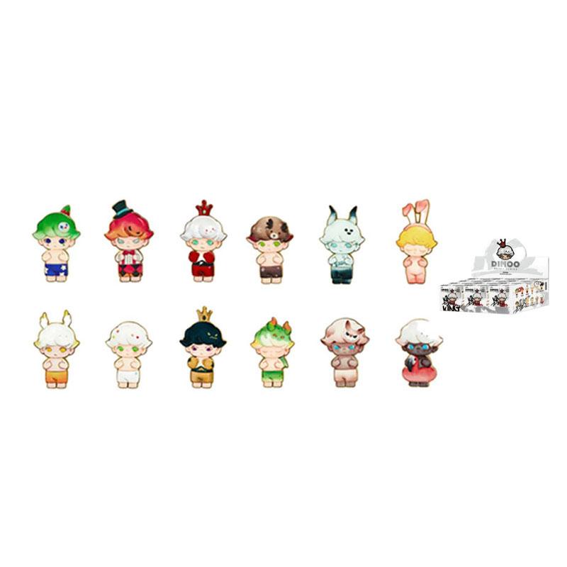 New POP MART DIMOO Classic Reproduction Collection Badge Brooch Blind Box Products Single Mystery Box/Full Box 12 Pcs 1230131101