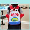 Adorable Cartoon Crab Kids Backpack With Comfortable Curved Straps For Boys And Girls