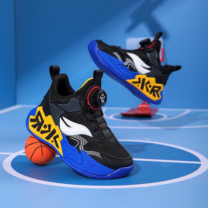 Children's Basketball Shoes Spring and Autumn New Mesh Middle and Large Children's Primary School Children's Boys' Running Shoes Boys' Sports Shoes