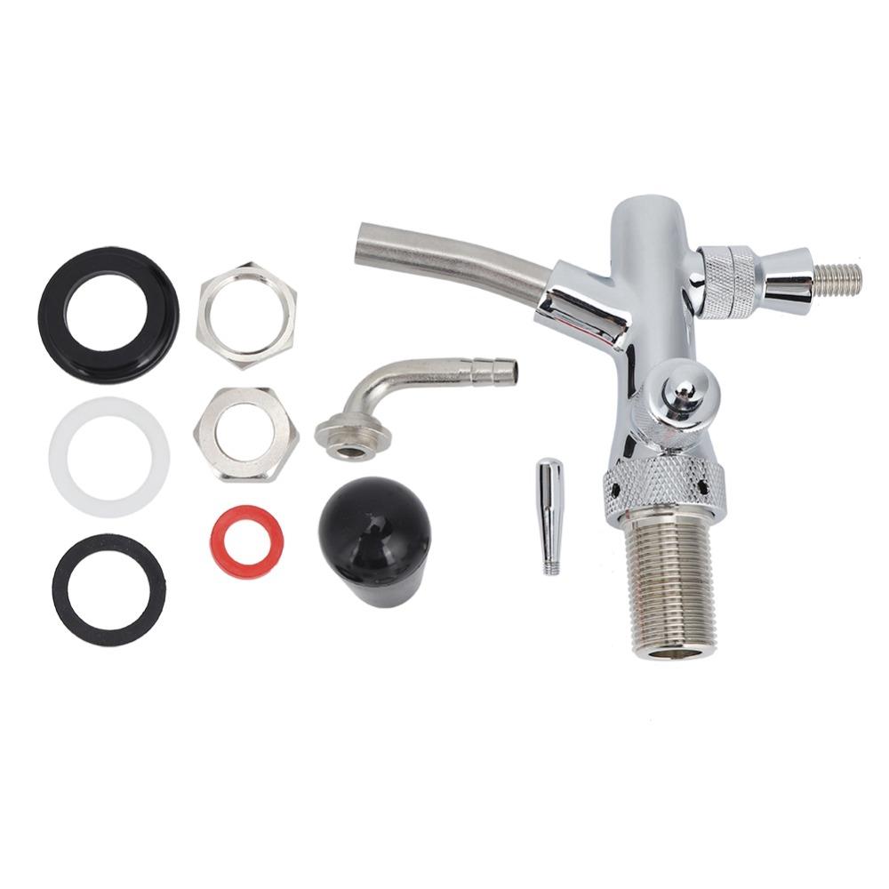 10 piece Stainless Steel Adjustable Beer Tap G5/8 Thread Keg Beer Faucet For Kegerator