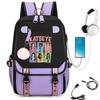 KATSEYE K-Pop Cartoon USB-Lade Rucksack Schultasche 60123-1