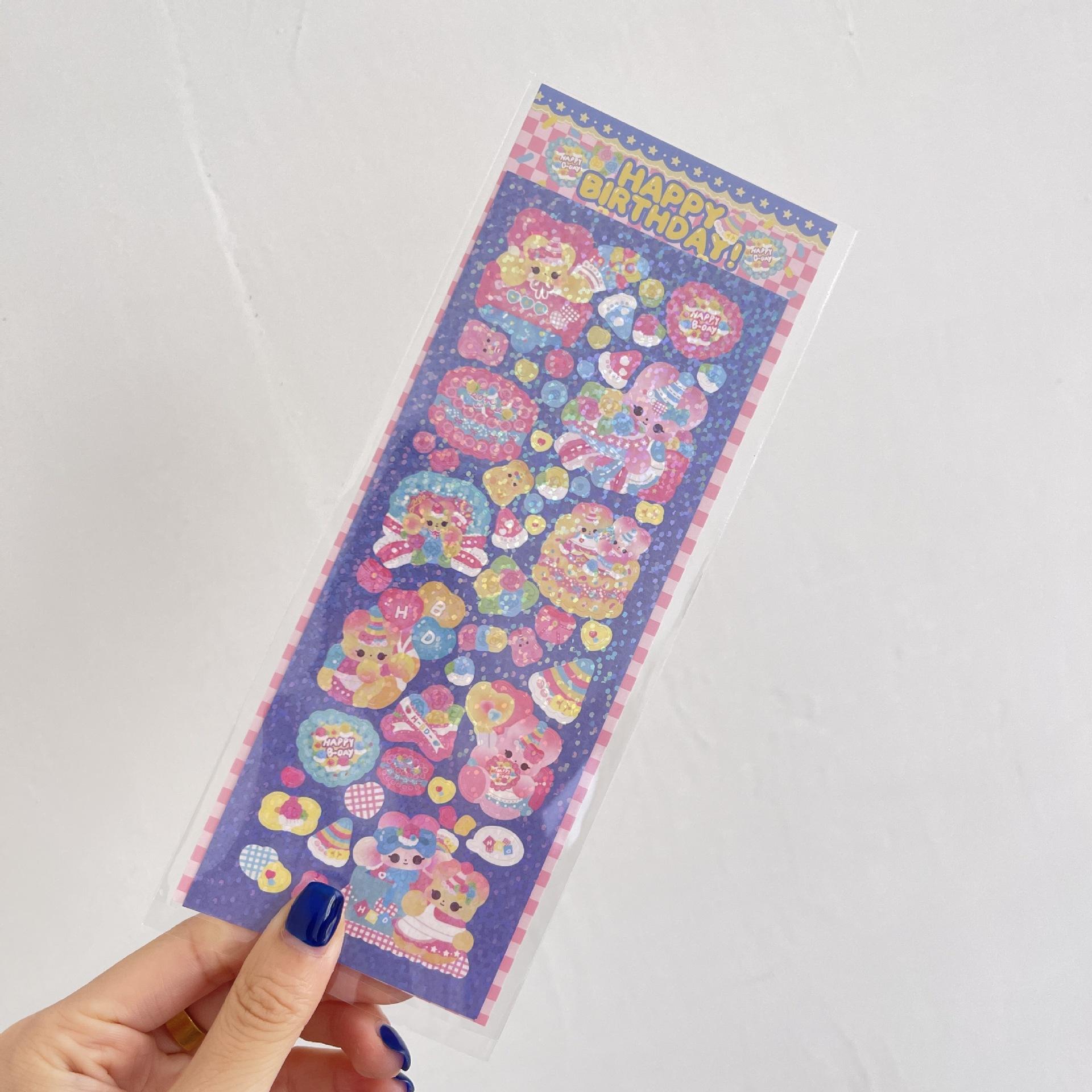 

Наклейка на торт Звезда Луна Замок Сверкающая наклейка Gooka DIY Материал Декоративная наклейка