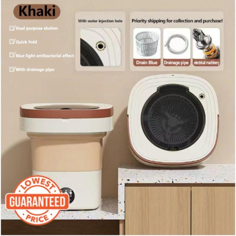 Portable Electronic Mini Washing Machine Dormitory Underwear Laundry Machine Large Capacity Foldable Washing Machine