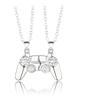 1pc Creative Novelty Game Handle Magnet Couple Necklace, Attractive Iron Stone Colorful Pendant Necklace, Valentine's Day Gifts