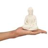 Herr Gautam Buddha| Statue des meditierenden Buddha Dekorative Schaufigur Dekorative Schaufigur - 10 cm  (Marmor, Weiß)