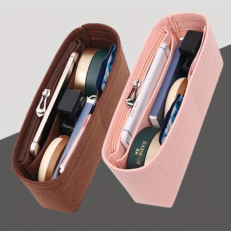 Inner Bag Storage Bag Felt Insert Wallet Organizer with Zipper Fit GG Marmont Matelasse Single Shoulder Bag,
