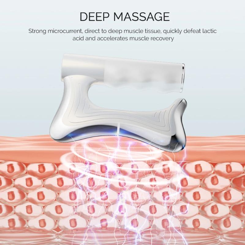 2026 New Gift Electric Fascia Scraper Micro Current Compression Muscle 10500RPM Vibration Relaxation Massager Body Shaping Massage Knife