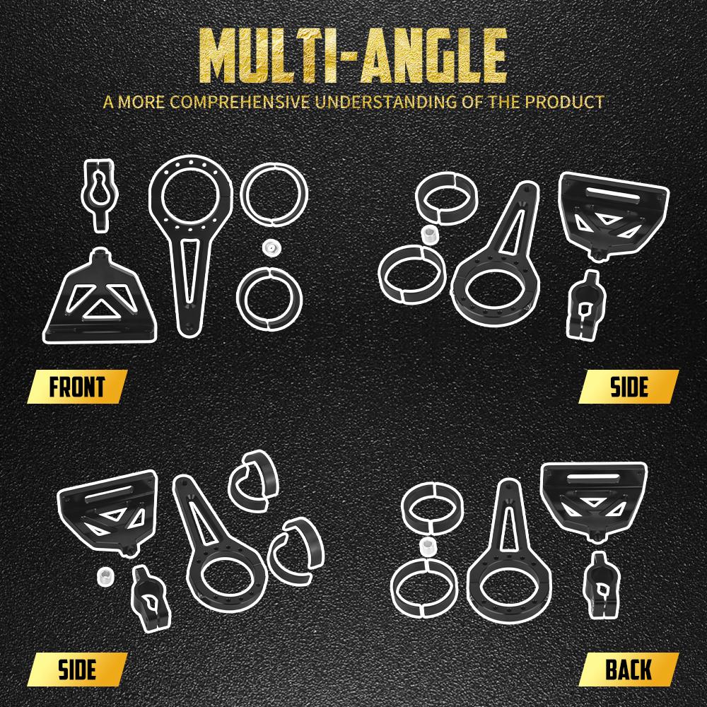 Motorcycle Steering Damper Bracket Shock Absorber Kit For Harley Road Glide 15-UP W/ Front Forks 54mm/58mm/49mm Suspension Parts