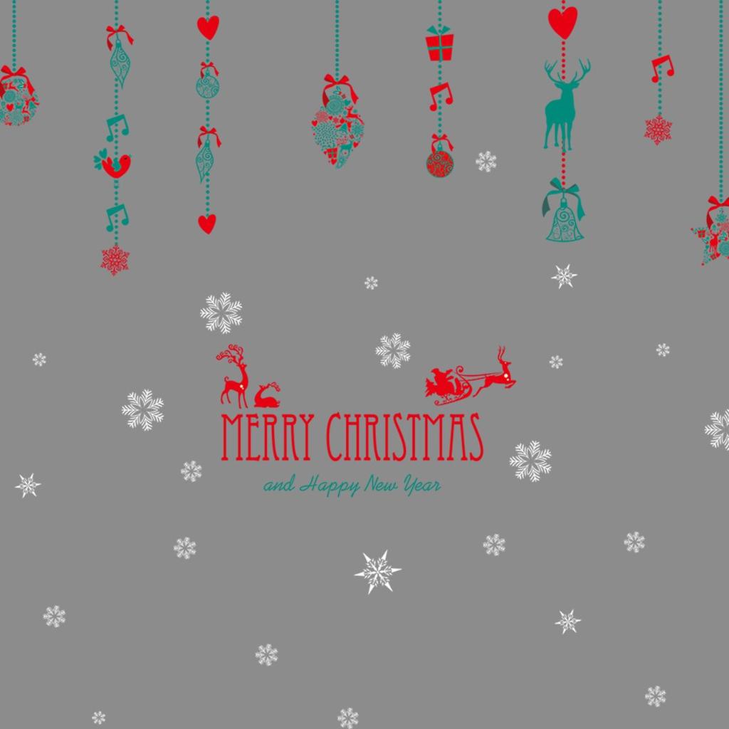 Creative 3D autoadhesivo Navidad Bell PVC Dormitorio Dormitorio Pegatina de pantalla Creative 3D autoadhesivo Navidad Bell PVC Dormitorio Dormitorio Pegatina de pantalla
