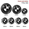 7pcs 45mm 68mm 74mm 82mm Car Front Hood Emblem rear boot badge Steering wheel Logo for BMW F10 F20 F30 F15 G03 G20 E53 E64 E84