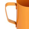 Kaffetillbehör Rostfritt Stål Mjölkskummare 400 ml Kapacitet Spetsig Pip Kaffekanna Orange Skumkanna Kaffebryggning