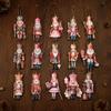 Holiday Atmosphere Decorations for Shop Christmas Nutcracker Ornaments Tree, Wooden Soldier Tree Hanging Lightweight Flat Decoration, 2D Pendants Xmas