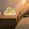 Flower Night Light Mirror Flower Mirror Nursery Night Light Romantic Desktop Decor Nursery Bedside Table Lamp Atmosphere