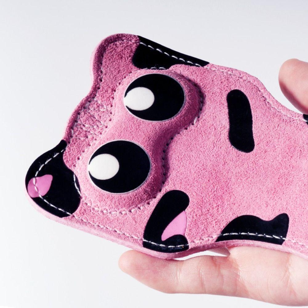 1 Pair Non-slip Kitty Wrist Straps Leather Deadlift Power Straps Cat Fitness Power Straps Pull-ups