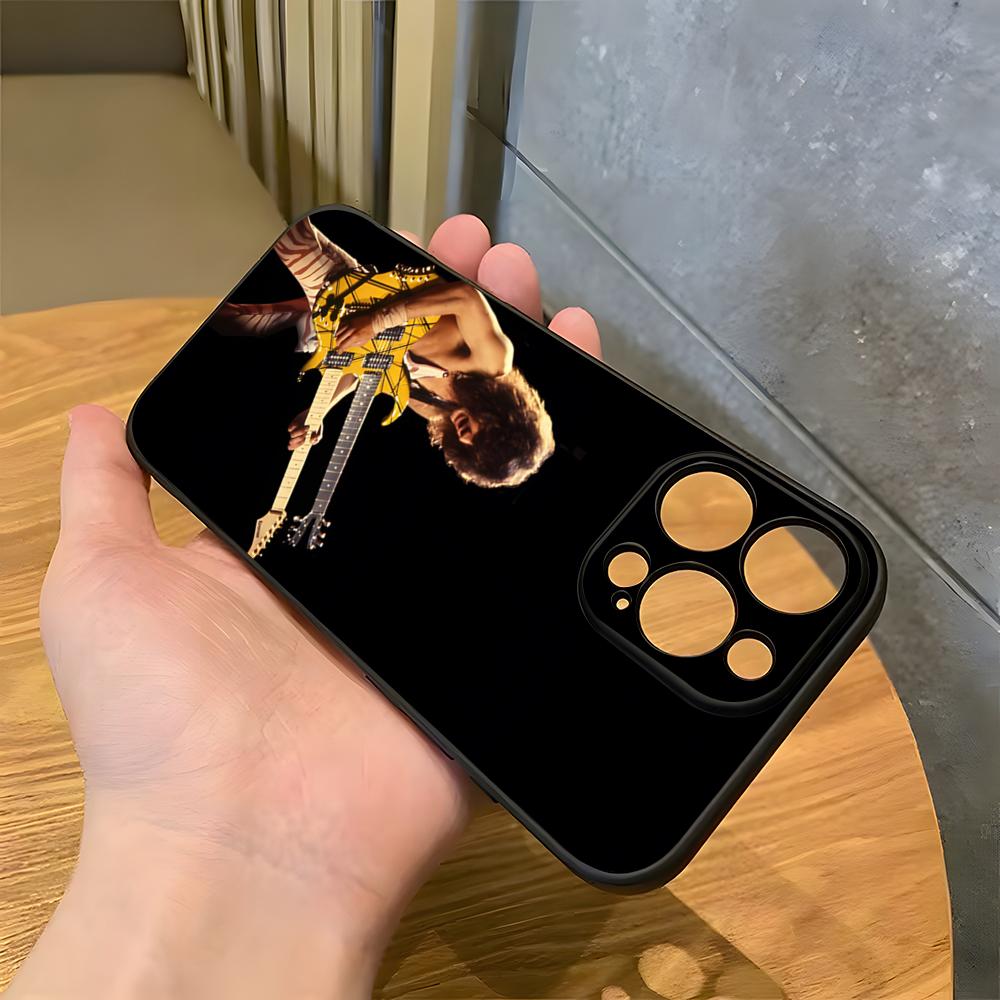 Etui na telefon z gitarą Eddie Van Halen dla iPhone 17 Pro Max 15 Pro 16 14 Plus 12 13 Mini 11 Pro Odporne na wstrząsy Miękkie etui